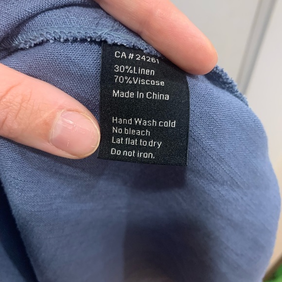 C’est Moi blue, button up dress. - Picture 7 of 8